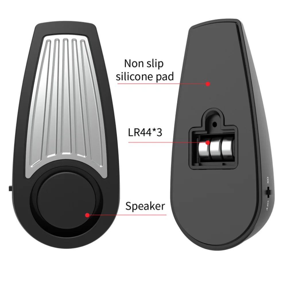 Wholesale portable 130dB alarm door stopper stainless steel safety magnetic door stop alarm for travel