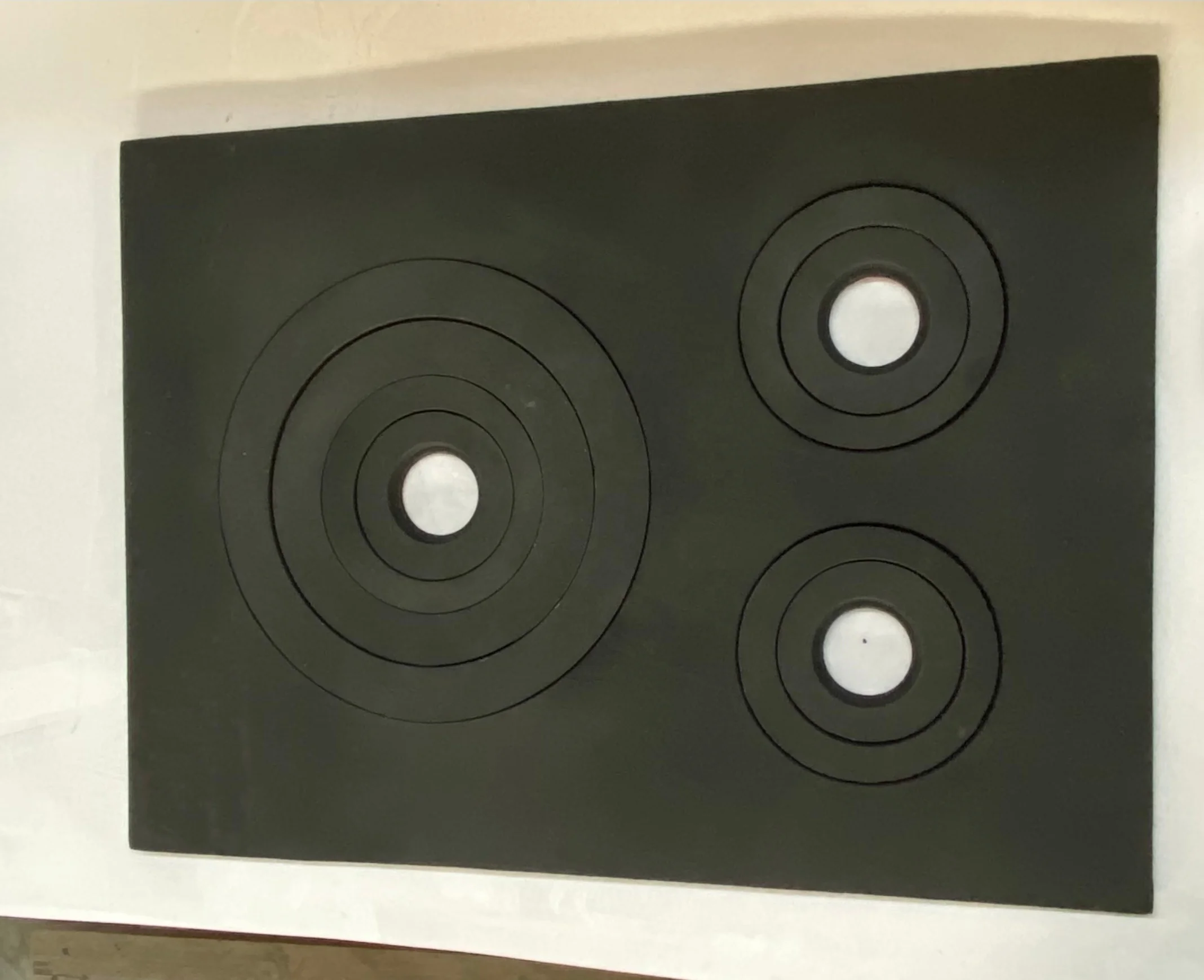 Casting stove top wood burning stove cover