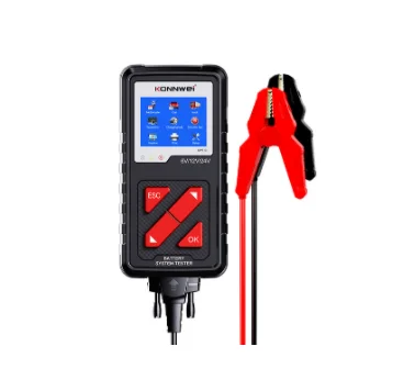 LR AUTO Truck Battery Tester 2000cca KONNWEI KW710 6V/12V/24V Truck Car Motorcycle Digital Battery Checker Analyzer