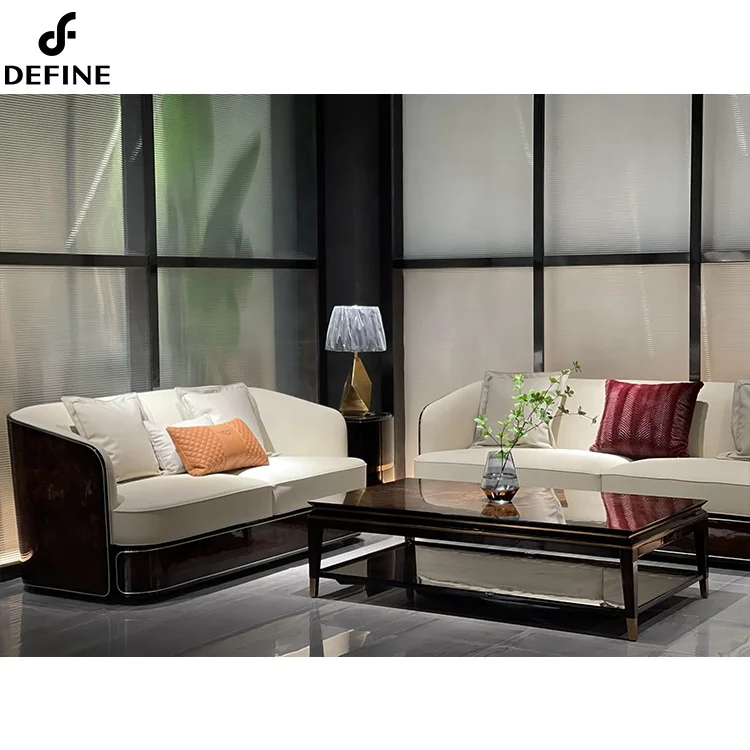 European living room chairs leisure two seat sofa unique designer italy leather sofa 2021