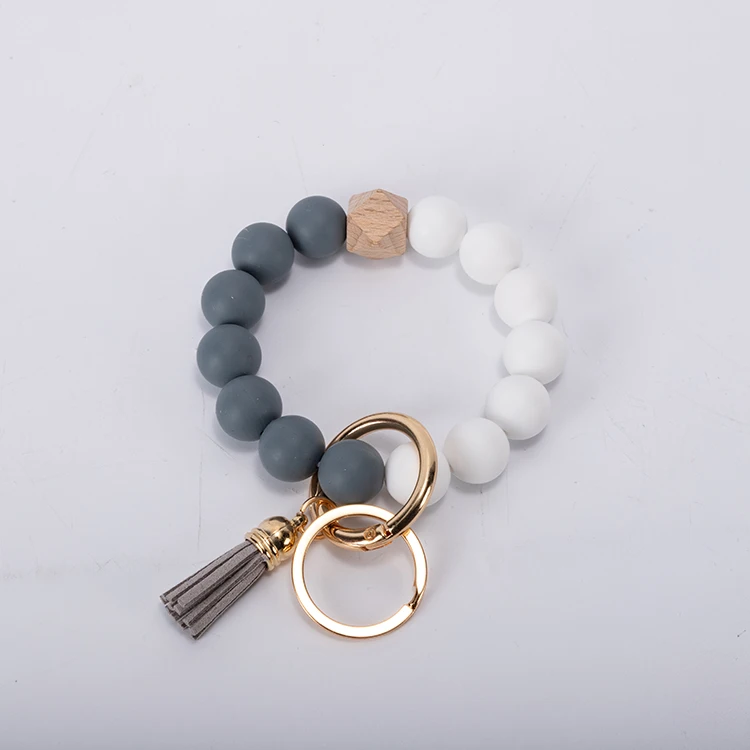 DIANJIN Llavero De Pulsera Custom 2021 силиконовые бусины брелки силиконовый браслет брелок