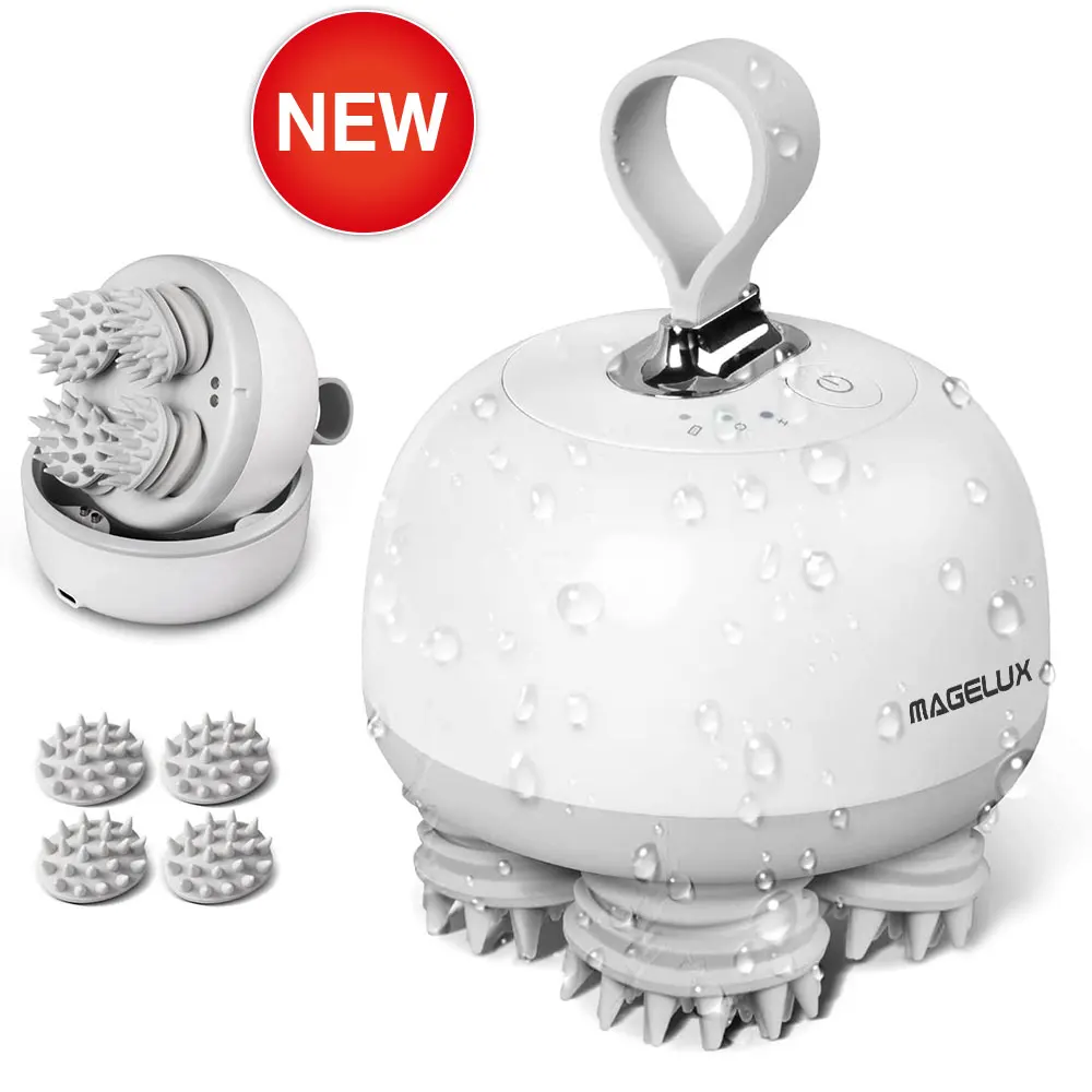 Ручной Вибрационный массажер для головы Ixp7 водонепроницаемый силиконовый мини-массажер с зарядкой шампунь щетка волос