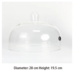 Clear Glass dome  fresh-keeping cover molecule gourmet gourmet cake glass cover glass tableware cookware