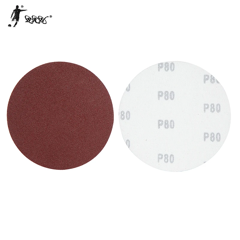 BKH Manufacture High Quality Red Color Aluminum Oxide Circular Abrasive Sanding Disc For Grind Metal Stone