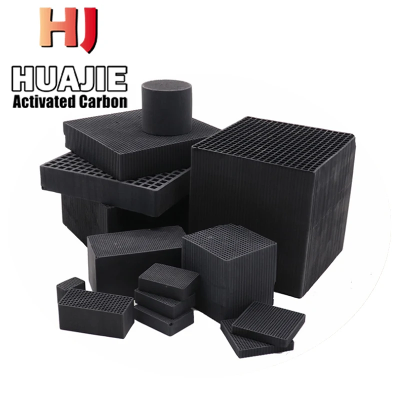 Air purification treatment and filter discharge Honeycomb Activated Carbon