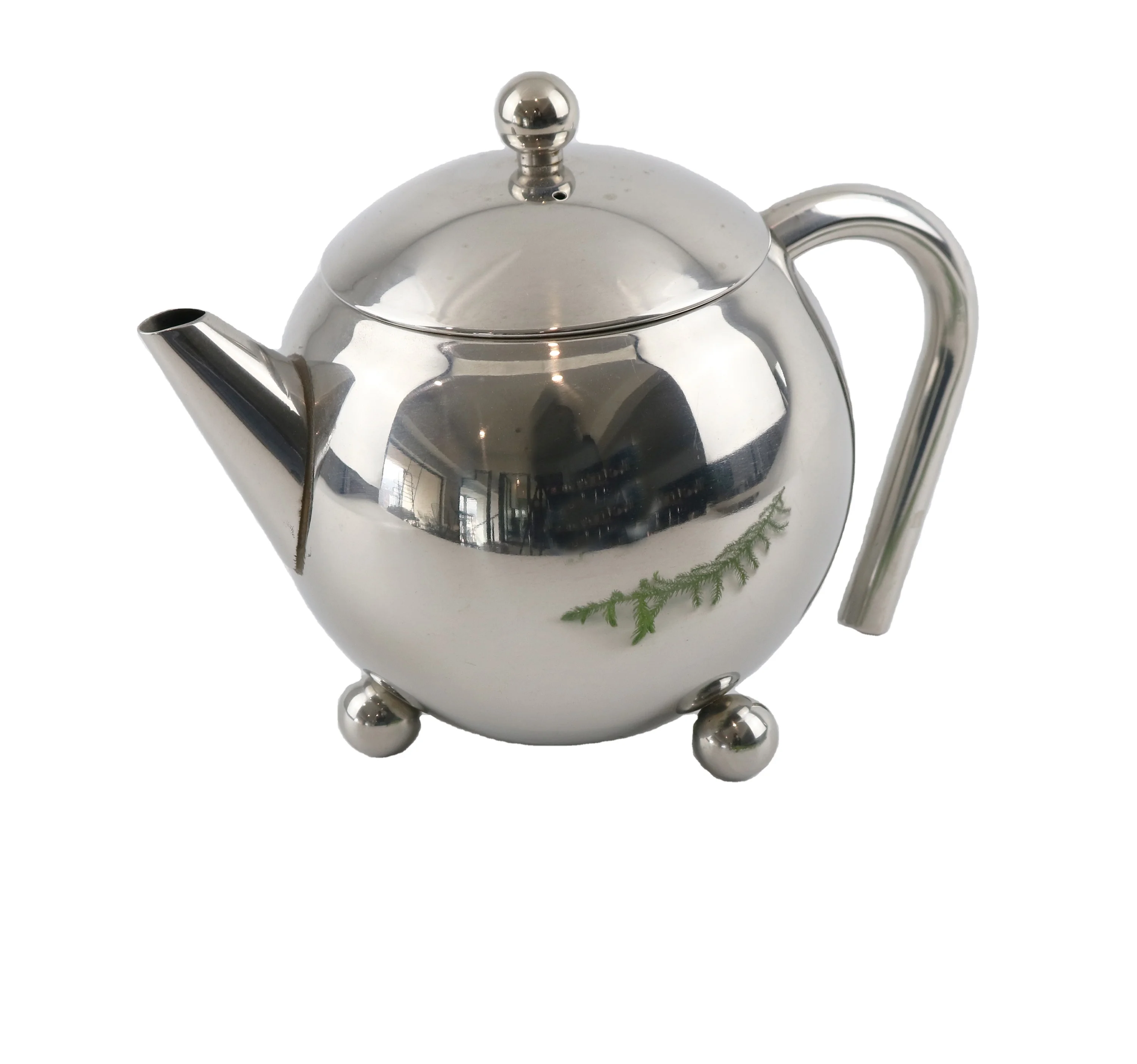 Wholesale customized design Chinese Factory Stainless steel 3 legs tea infuser coffee pot kettle tea maker