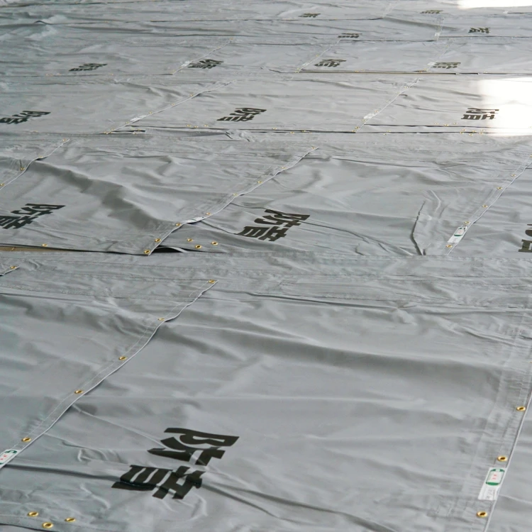 Wall Noise Barrier Hanging on Security Fencing Panels Tarpaulin Sound Barrier Tarpaulin