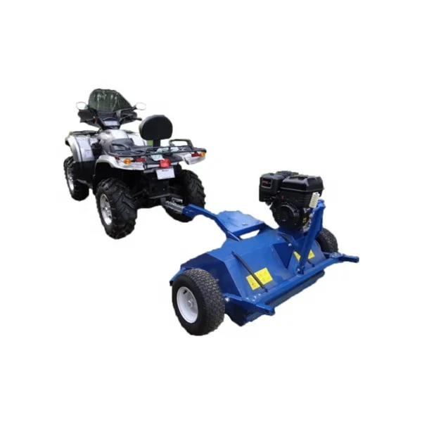 CE Flail Mower tow-behind quad ATV, Gasoline ATV Mower with 13hp Briggs&stratton engine working width 1200mm
