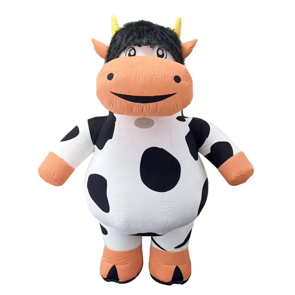 HAPPY WALK Cosplay Cow Hot sale inflatable Mascot Costume character inflatable costume for sale
