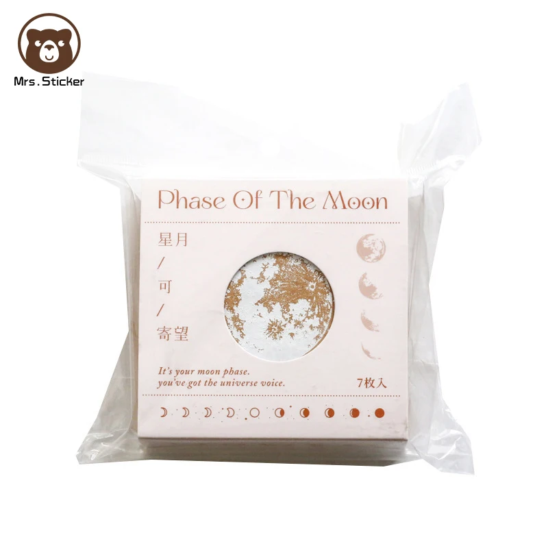 7pcs/box Ephemera Retro Plant Wooden Rubber Stamp Vintage Universe Wood Stamper DIY Planner Decorative Scrapbooking,Journaling