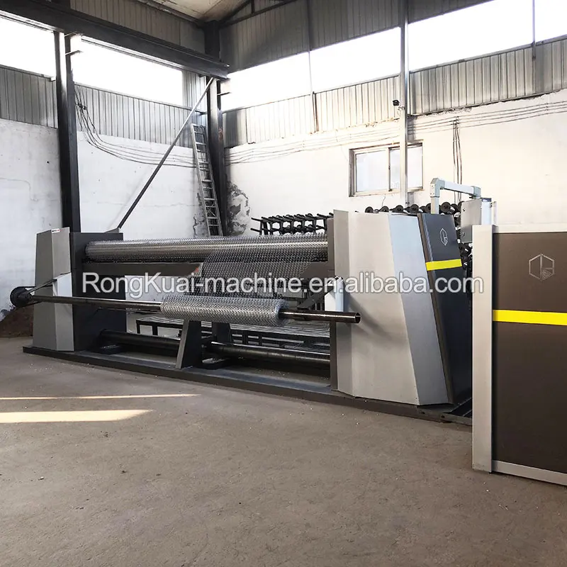 Rongkuai factory hexagonal gabion box wire mesh fence making machine line