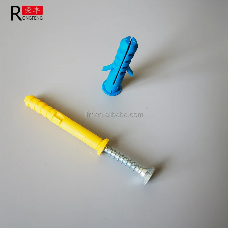 Anchor wall plug plastic expansion pipe tube