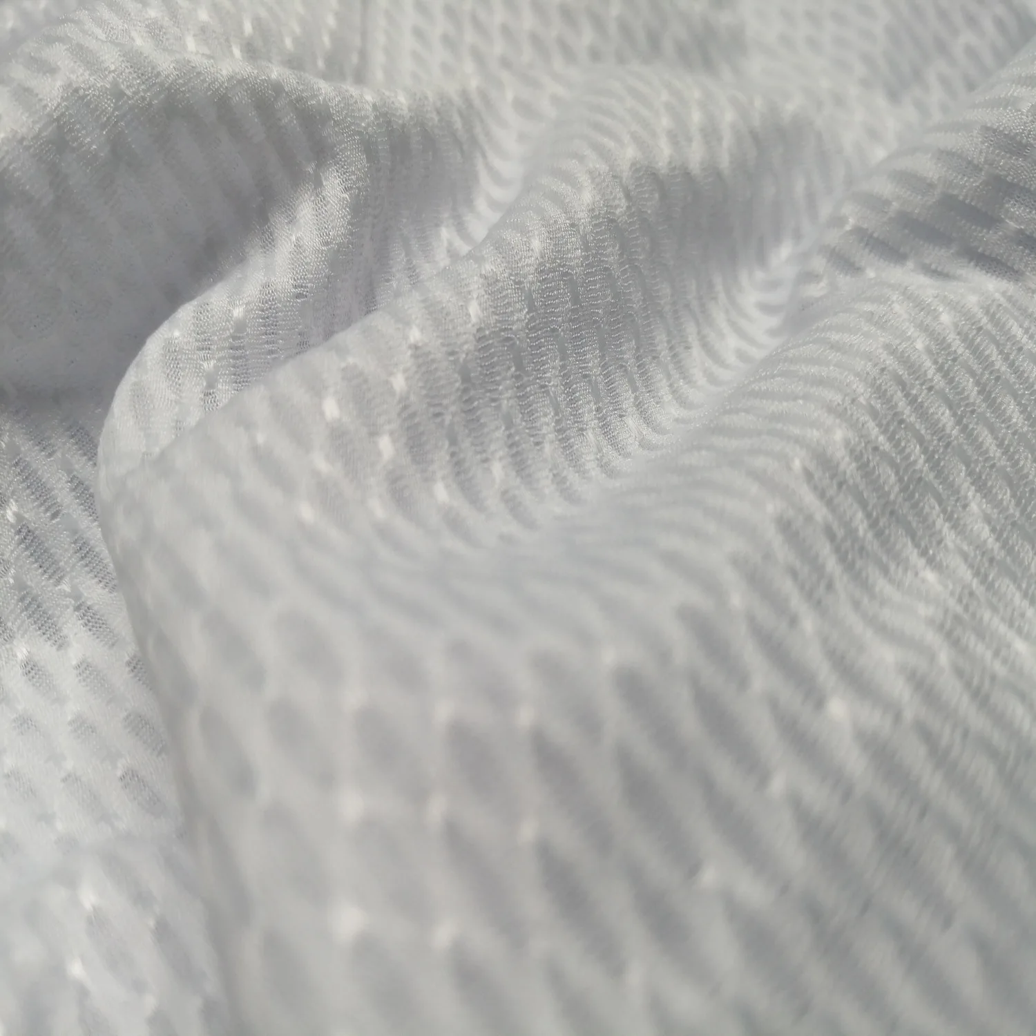 Customized 90% Polyester 10% Spandex Rhomboid Jacquard High Elastic Breathable Quick Dry Knit Fabric For Cycling Clothes