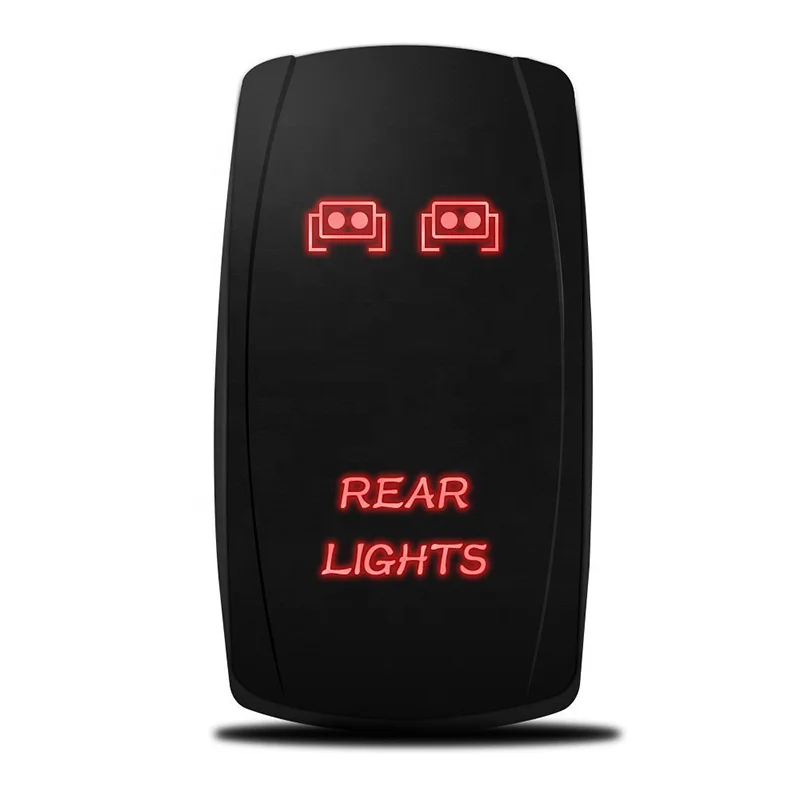 Bar Rocker Switch  10A 20A Car Print  Button Fog Lights 24V 12V Rocker Switch  marine Trucks RV caravan
