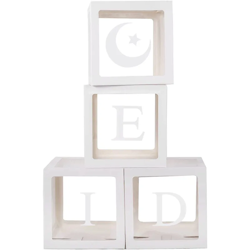 EID Eid Transparent Balloon Box Festive Celebration Hot Sale Ramadan Party Atmosphere Decoration