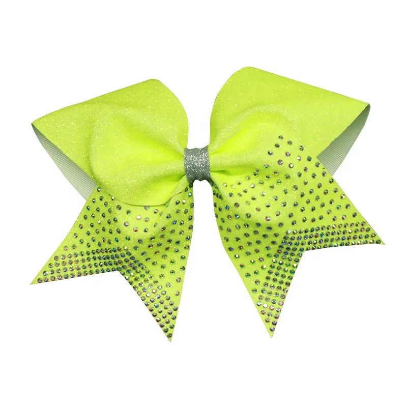 Настраиваемые Различные стили, профессиональные аксессуары для команды Cheer с популярными кристаллами AB, банты для волос для чарлидинга для студентов