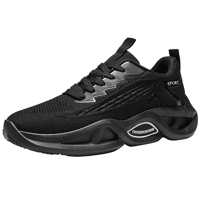 2021 mens comfortable black class running shoes