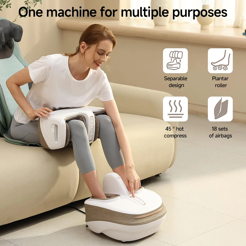 Innovative detachable 2 in 1 massager for leg foot  knees thighs, calves, arms massager machine
