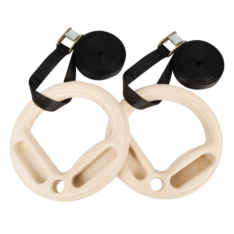 Высококачественные гимнастические кольца ProCircle деревянные для подъема