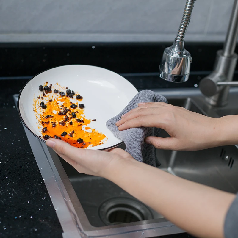 Wholesale Custom Absorbent Microfiber Cleaning Cloth Car Cleaning Cloth Rag Microfiber Kitchen drying Dish Towel