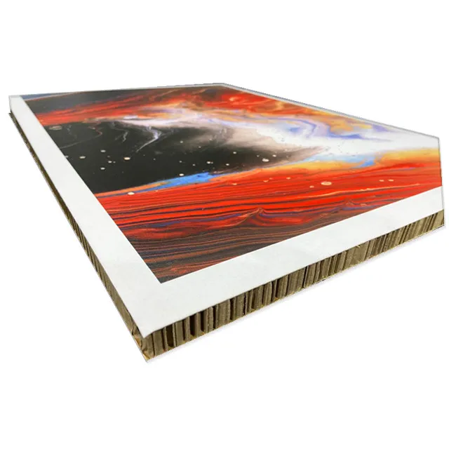 100% recycle paper cardboard honeycomb sandwich core panel  from 10mm-80mm With SGS Certification