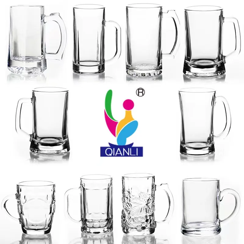 200-440ml Manufacture Custom Glass Mug Coffee Mug Glass Beer Mug With Custom Logo