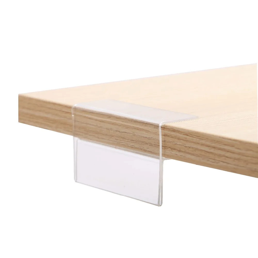 Acrylic shelf sign frame clips label price tag display POP label holder clamp price card frame strip data strip shelf talker