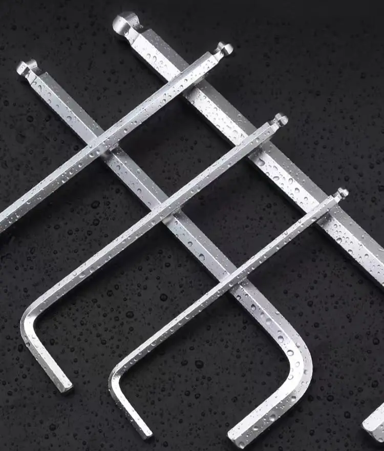 High Quality Customized Extended Ball Head Hex Key Wrench Allen Wrench Set Hexagonal Key Wrench