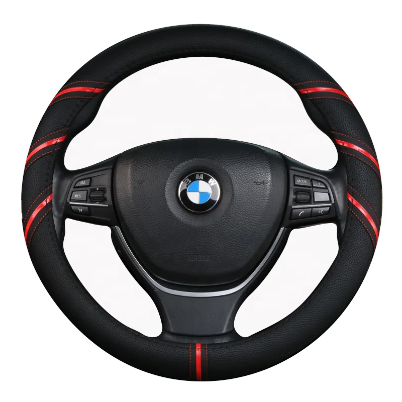 Automotive Interior Parts Factory Universal Sport Comfort Classic PU Steering Wheel Cover