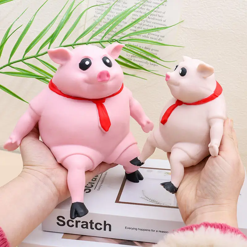 Wholesale Pig Squeeze Squishy Cute Pink Swine Anti-stress Pig Reliever Fidgets Sensory Toy