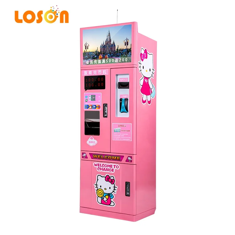Advertising Bills to Coin Token Paper Note Exchange Coin Machine for Game Center