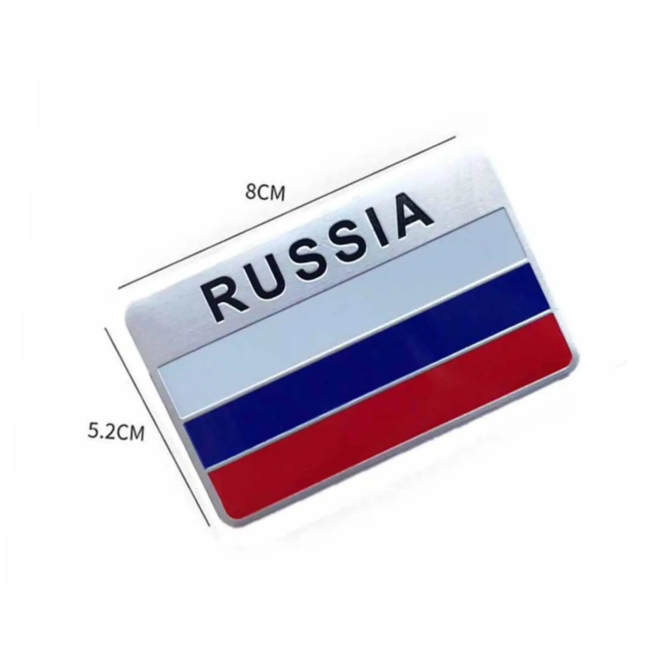 Natural Style American Flag Label Metal Car Stickers 3d Price Aluminum Emblem Small Size Custom Metal Sticker