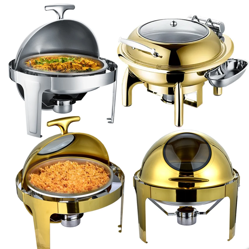 Высококачественная тарелка Dontalen для хранения 6 литров de lux с fenetr декоративная Золотая круглая жарки