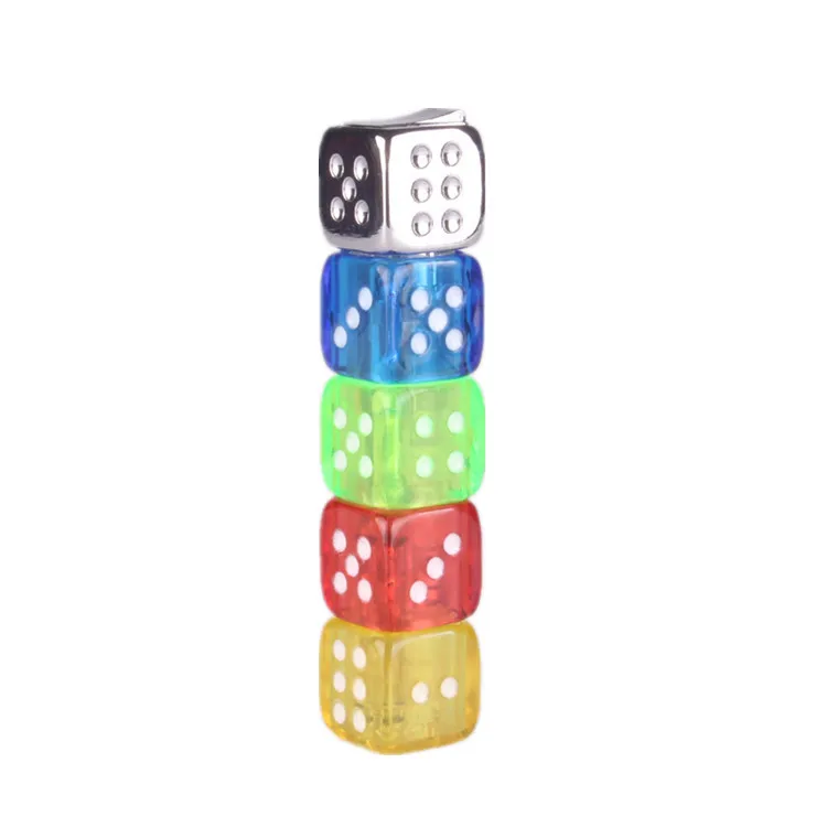 Wholesale butane gas creative lighters personality mini tiny tricky funny cigarette lighter promotion Dice lighters
