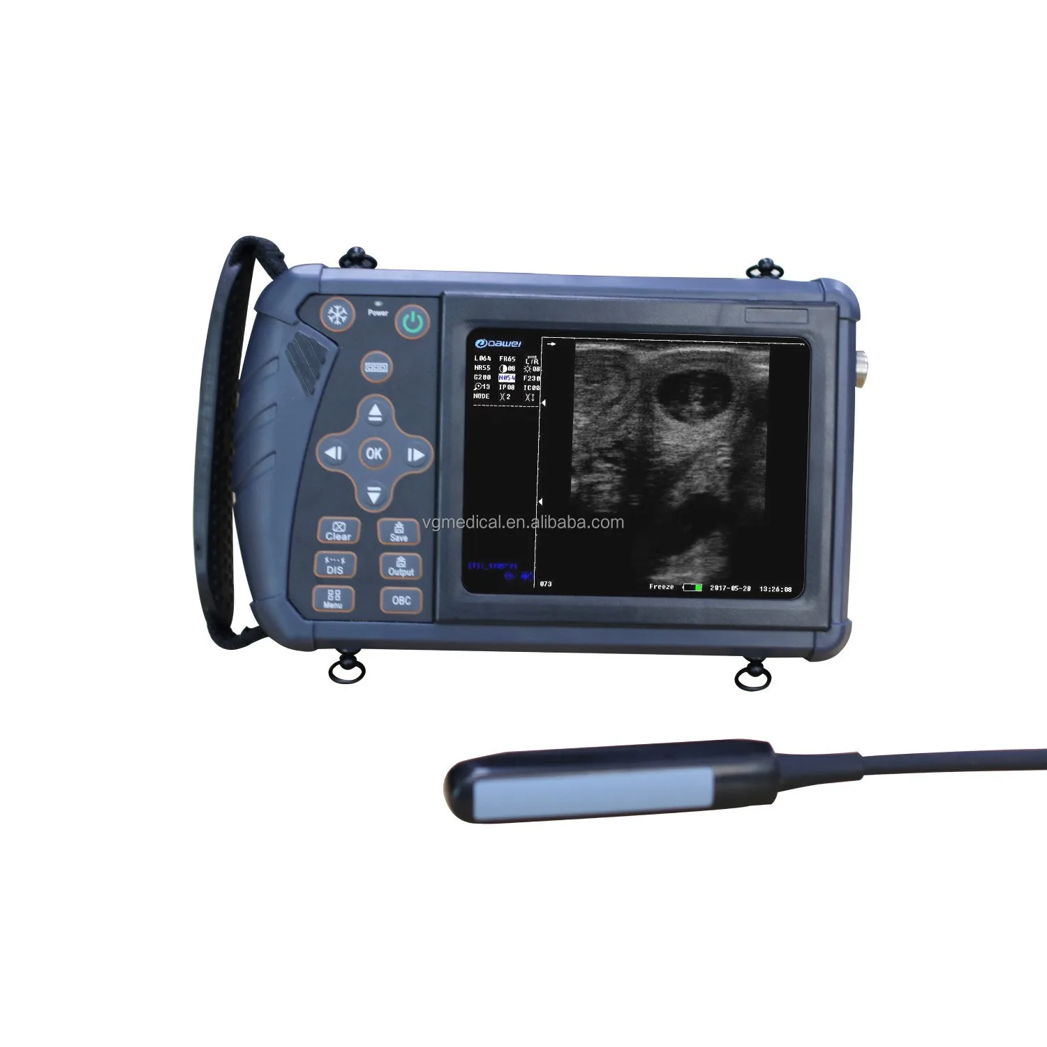 Vet Ultrasound Machine Portable Veterinary Handheld Scanner B-Ultra Sound for Pregnancy Measure Backfat