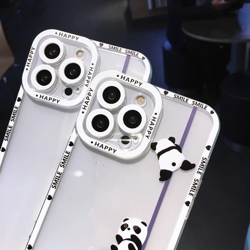 for iphone 13 phone case for ladies cartoon panda pattern,for iphone 14 case kawaii
