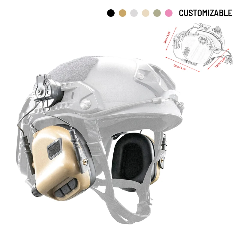 Zennison Tactical Headphones Communication Headset Earphone Earmuff Anti Noise Interference for Tactical Headphones
