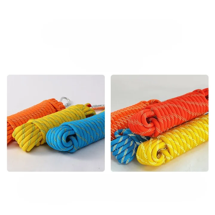 High-quality processing and customization of reflective wear-resistant nylon safety rope fire emergency rescue rope