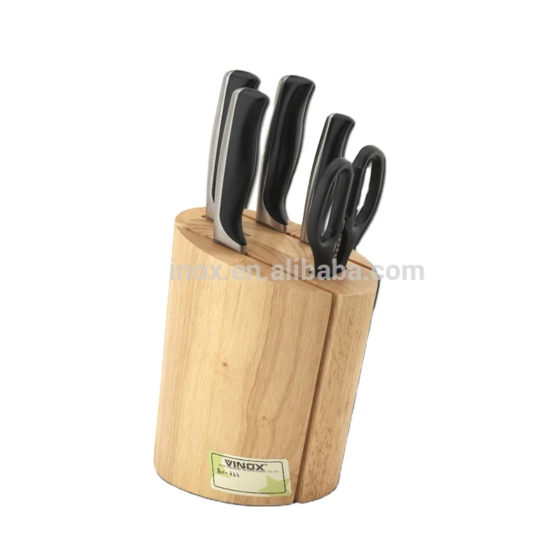 hot selling 5pcs stainless steel knife set with knife block