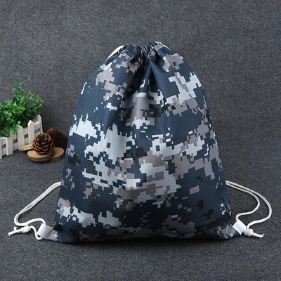 Custom Waterproof Polyester Nylon Sport Gym Promotional Draw String Cinch Sack Gymsack Men Drawstring Backpack Bag For Men Women