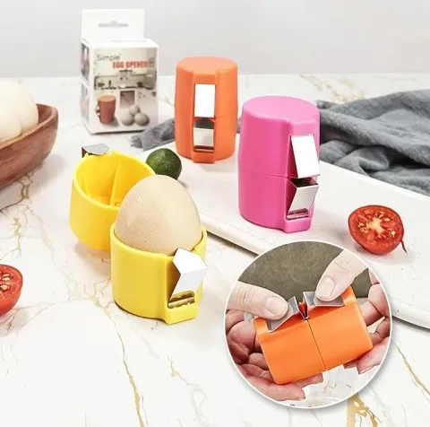 Hot Sale New Eggshell Cutter Egg Opener Shell Opener Steel Boiled Raw Egg Creative Kitchen Tool Egg shell Opener