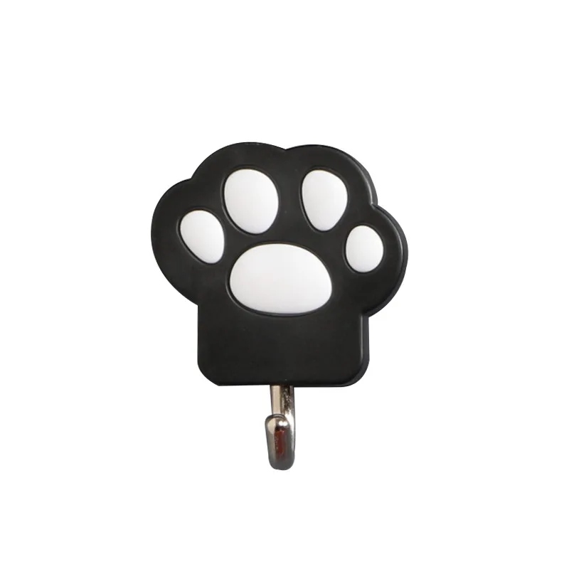 Wholesale Household Cat Paw Print Double Sided  Adhesive Wall Towel Hooks