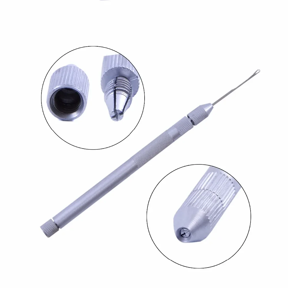 Hair Extensions Tools  Knitting Needles +Ventilating Holder+Wire Pulling Hook Needle Tip for Closure Ventilating Needle