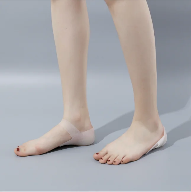 New Invisible Height Increase Insole Unisex Heel Pad Silicone Insole Foot Massage Orthopedic Arch Support Insoles for Shoes