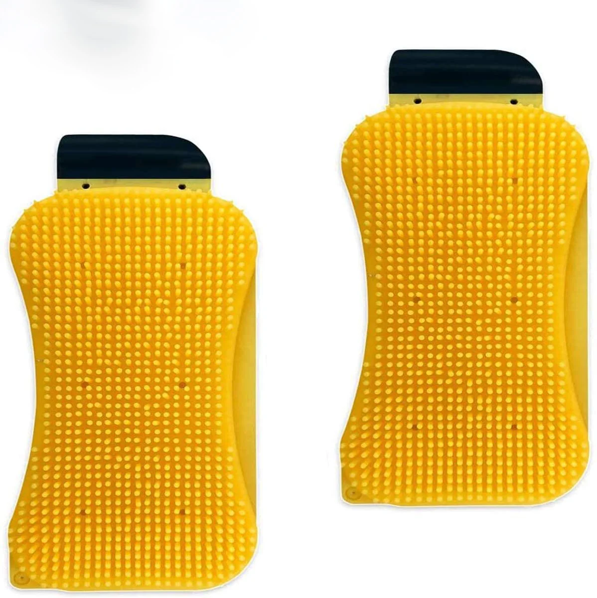 Multi-Functional Silicone Sponge, 3 in 1 Silicone Brush Scrubber Scraper Cleaning Brush for Kitchen and Bathroom Cleaning