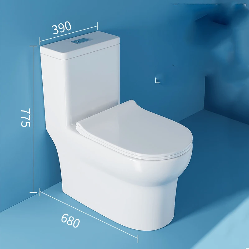 Manufacturer wholesale sanitary ware one-piece water-saving mute super whirlpool siphon type household toilet toilet