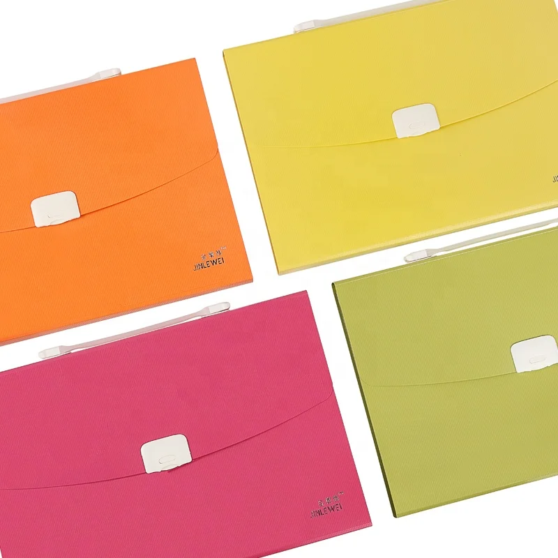 Wholesale Office School Stationery Products Paper Protector Bag Expanding Handle File Organizer Folder