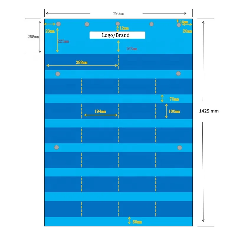 Wholesale Custom Baby Kids Learning Letters Pocket Chart For Classroom