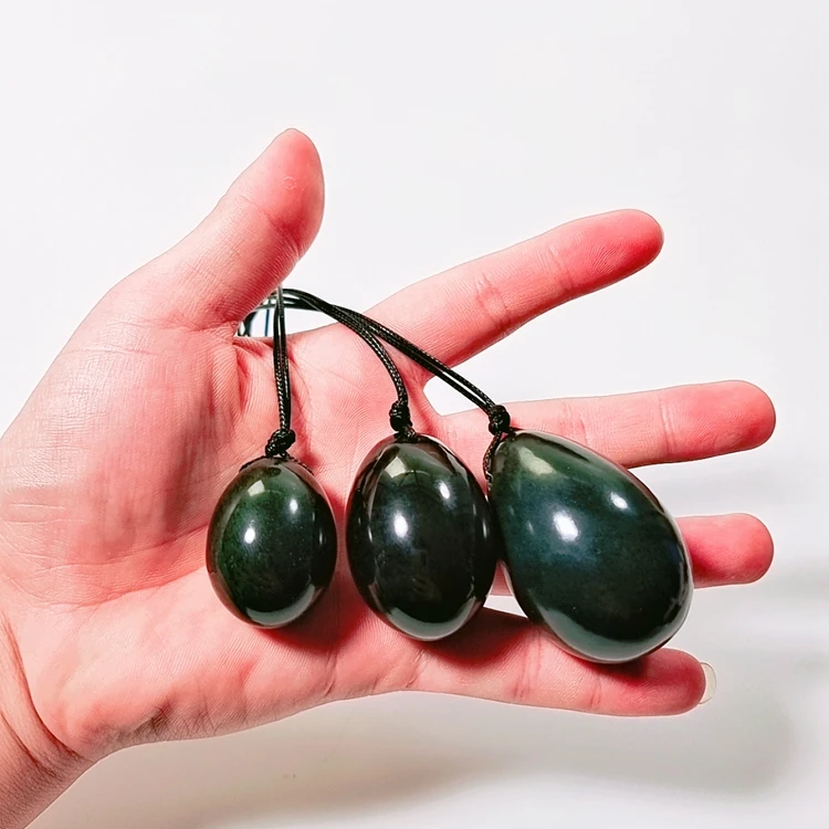 Gemstones Best sale hot selling the collectibles Drilled Yoni Eggs Quartz Jade Egg for fengshui decoration