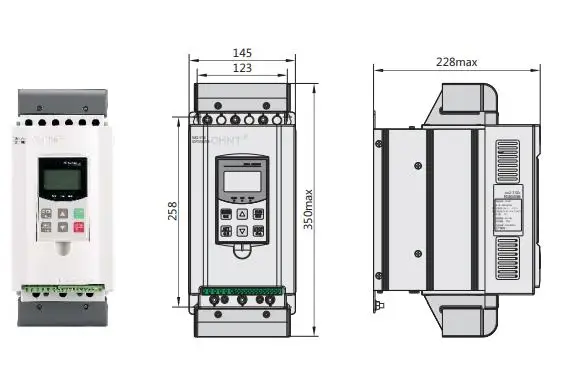 CHINT soft starter Online NJR2-75KW AC400V 50Hz 140A 3p asynchronous Online soft starter